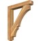 Ekena Millwork Balboa Craftsman Rough Sawn Bracket w/ Offset Brace, Western Red Cedar, 6"W x 34"D x 40"H BKT0604X34X40BOA04RWR - alternate 1